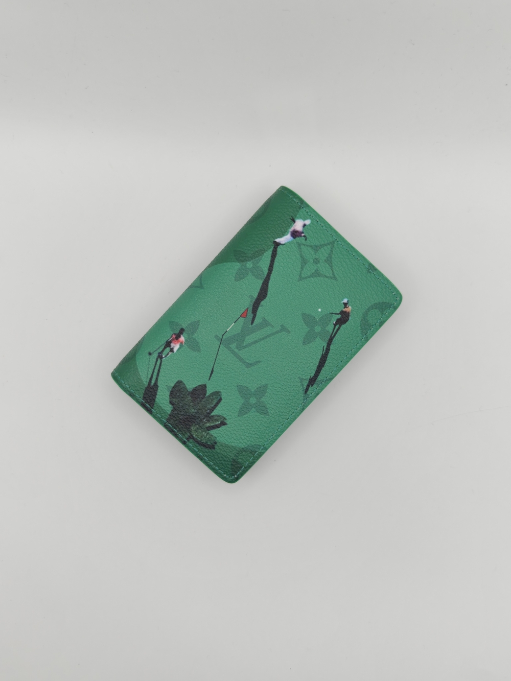 Louis Vuitton Green Golf Monogram Card Holder Pocket Organizer - Picture 2 of 4